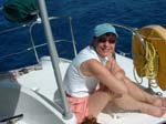 Sarah on deck