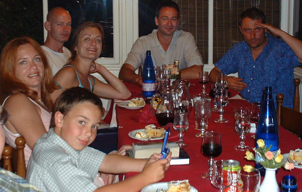 Dinner on the first night in Triora