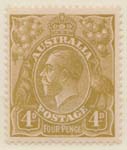 1918-24  4d Gray