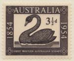 1954  3 1-2d black first western