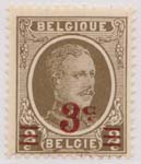 00191 1927 2c on 3c Olive